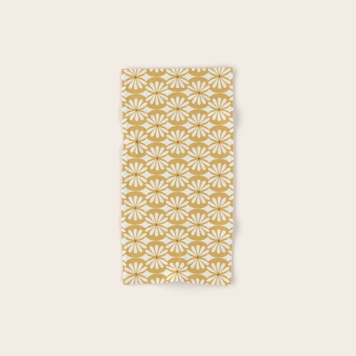 Solstice Boho Geometric Goldenrod Bath Towel Gallery Image 1