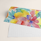 Fragments Of Botanical Memory Whimsical Watercolor Flower Meadow Wrapping Paper Gallery Image 2