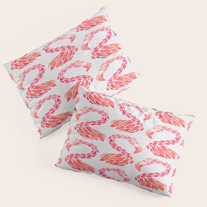 Miami Flamingo - Pink OmbrÃ© Pillow Sham Gallery Image 3