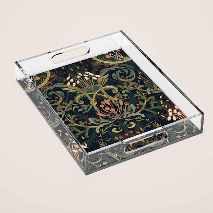 Woodland moss dark Acrylic Tray Gallery Image 1