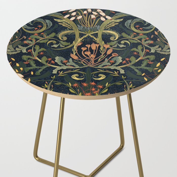 Woodland moss dark Side Table Gallery Image 2
