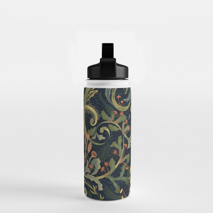 Woodland moss dark Water Bottle Gallery Image 2