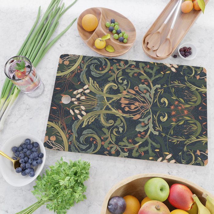 Woodland moss dark Cutting Board Gallery Image 2