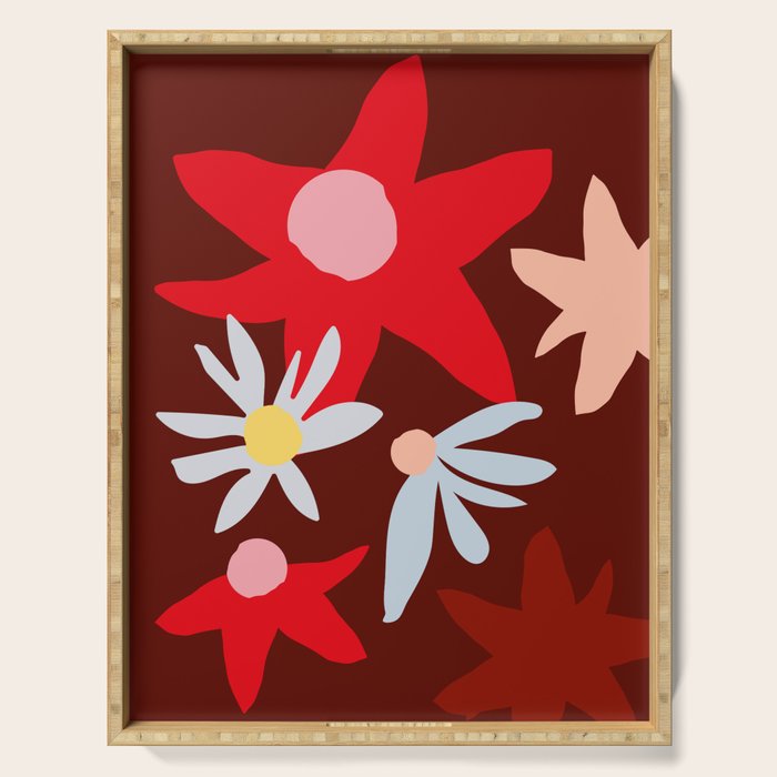 Fall flowers Serving Tray Gallery Image 1