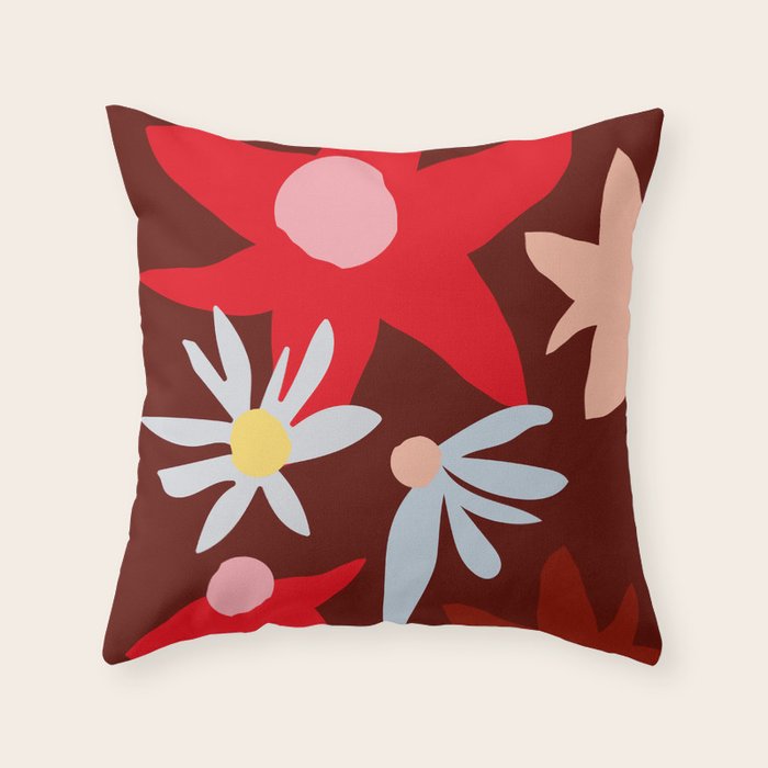 Fall flowers Throw Pillow Gallery Image 6