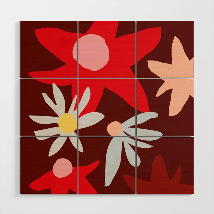 Fall flowers Wood Wall Art Gallery Image 1