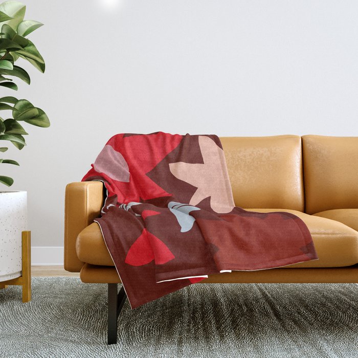 Fall flowers Throw Blanket Gallery Image 1