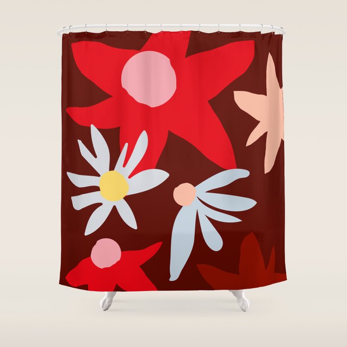 Fall flowers Shower Curtain Gallery Image 1