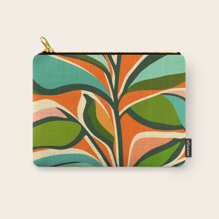 Thankful Garden - Abstract Botanical Illustration Carry All Pouch Gallery Image 1