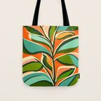 Thankful Garden - Abstract Botanical Illustration Tote Bag Gallery Image 1