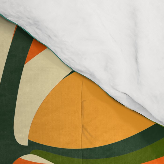 Thankful Garden - Abstract Botanical Illustration Comforter Gallery Image 4