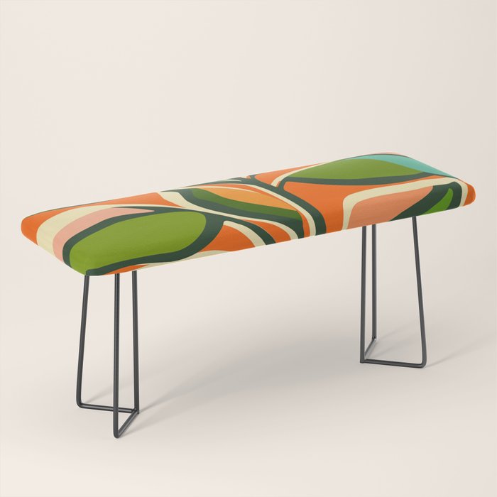 Thankful Garden - Abstract Botanical Illustration Bench Gallery Image 1