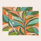 Thankful Garden - Abstract Botanical Illustration Placemat Gallery Image 1