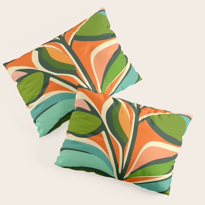 Thankful Garden - Abstract Botanical Illustration Pillow Sham Gallery Image 1