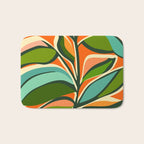 Thankful Garden - Abstract Botanical Illustration Bath Mat Gallery Image 1