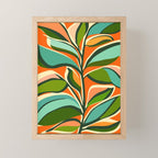 Thankful Garden - Abstract Botanical Illustration Mini Art Print Gallery Image 1