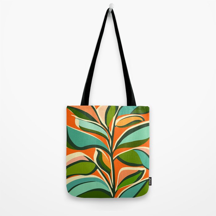 Thankful Garden - Abstract Botanical Illustration Tote Bag Gallery Image 2