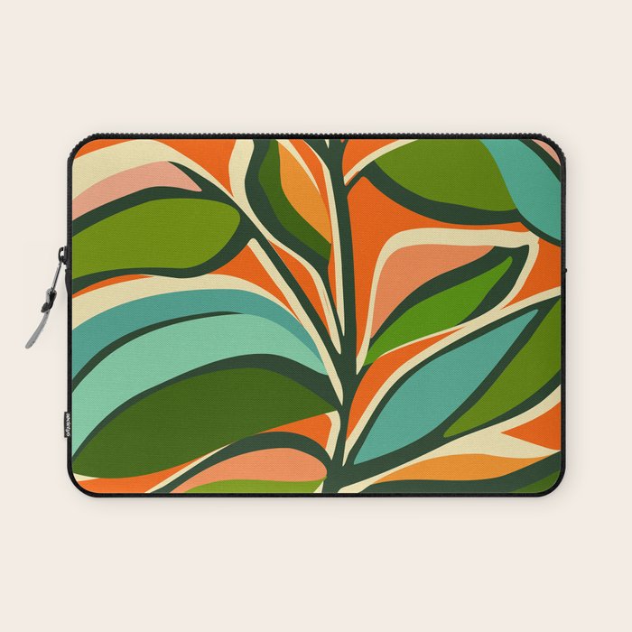 Thankful Garden - Abstract Botanical Illustration Laptop Sleeve Gallery Image 1