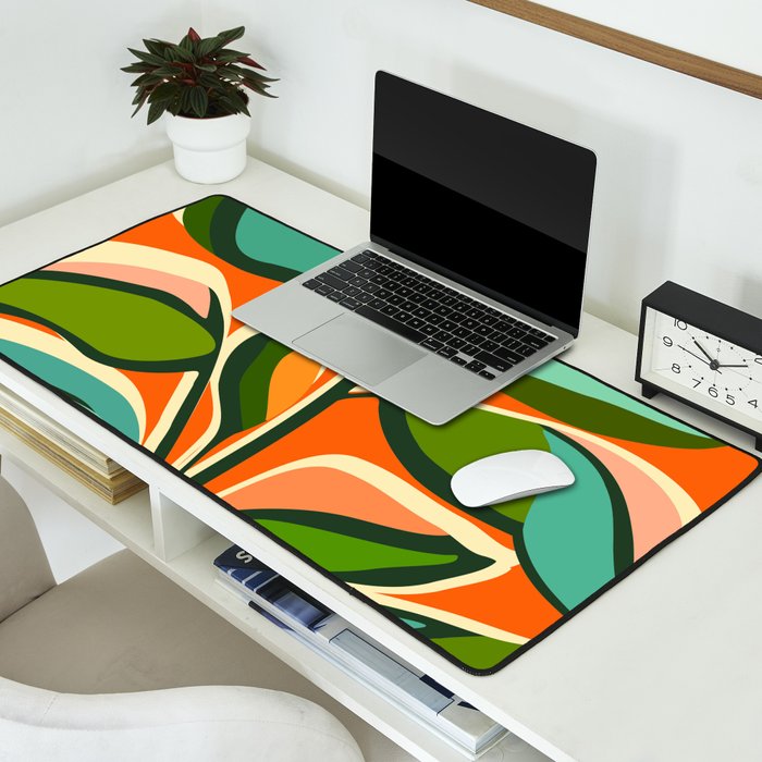 Thankful Garden - Abstract Botanical Illustration Desk Mat Gallery Image 2