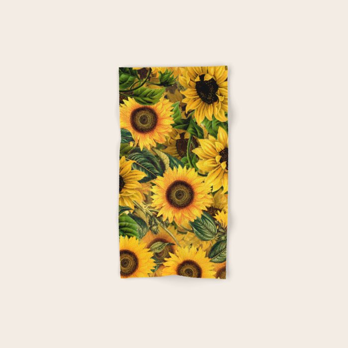Vintage & Shabby Chic - Noon Sunflowers Garden Towels Gallery Image 1