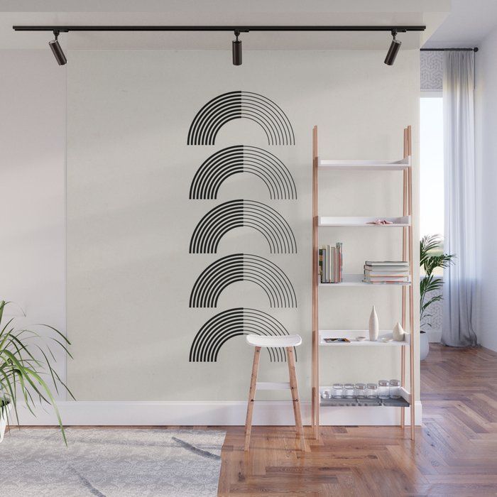 Black Rainbows Wall Mural Gallery Image 1