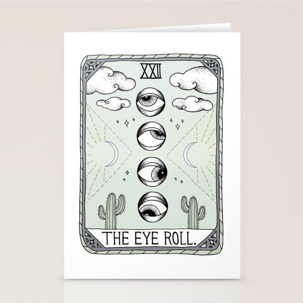 The Eye Roll Stationery Card