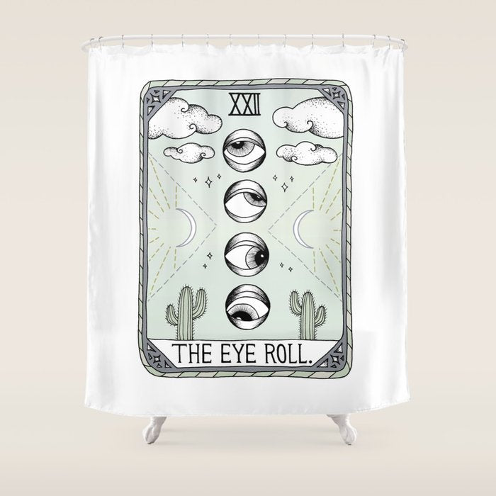The Eye Roll Shower Curtain Gallery Image 1