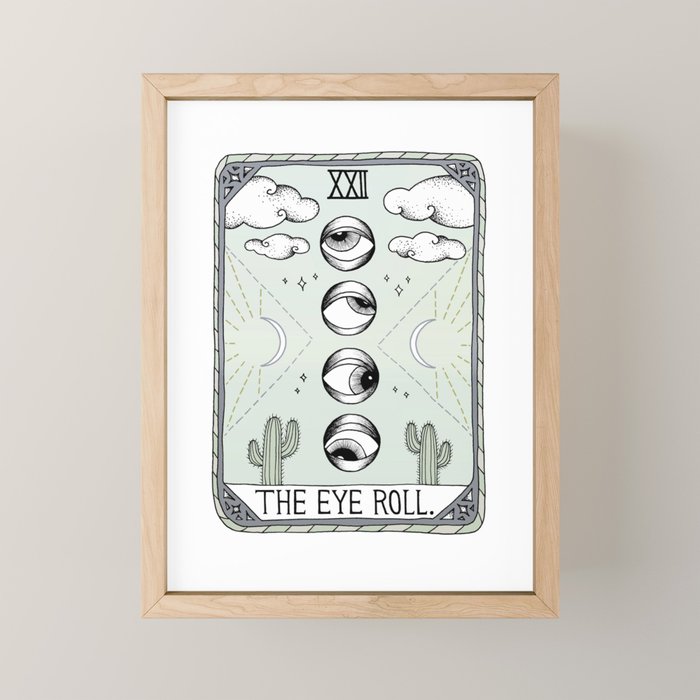 The Eye Roll Mini Art Print Gallery Image 1