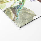 Passiflora and Figs Botanical Illustration, Praying Mantis Welcome Mat Gallery Image 2