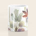 Passiflora and Figs Botanical Illustration, Praying Mantis Coffee Mug Gallery Image 4