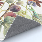Passiflora and Figs Botanical Illustration, Praying Mantis Rug Gallery Image 4