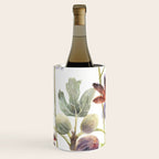 Passiflora and Figs Botanical Illustration, Praying Mantis Wine Chiller Gallery Image 1