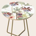 Passiflora and Figs Botanical Illustration, Praying Mantis Side Table Gallery Image 2