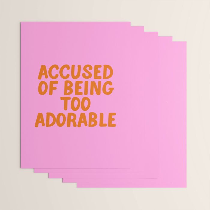 Sassy Cute Adorable Confidence Quote Wrapping Paper Gallery Image 3