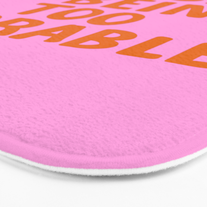 Sassy Cute Adorable Confidence Quote Bath Mat Gallery Image 3