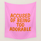 Sassy Cute Adorable Confidence Quote Wall Tapestry Gallery Image 4