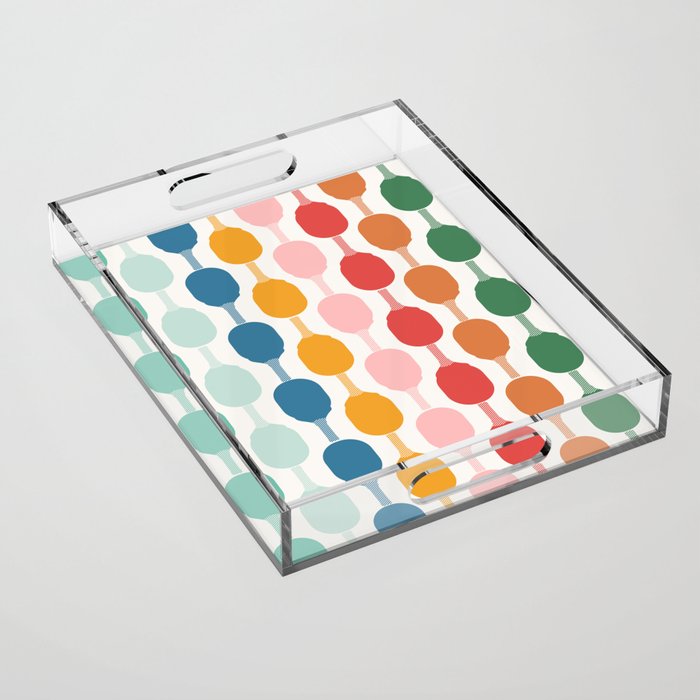 Pickleball rally Acrylic Tray Gallery Image 1