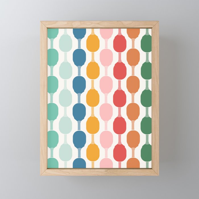 Pickleball rally Mini Art Print Gallery Image 1