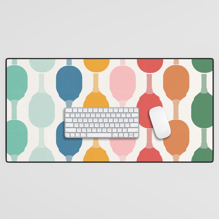 Pickleball rally Desk Mat Gallery Image 1