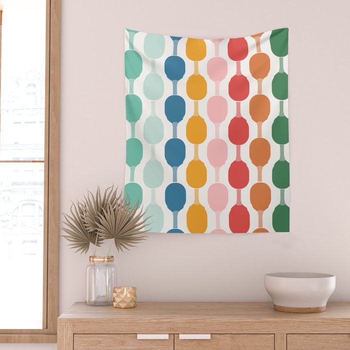 Pickleball rally Wall Tapestry Gallery Image 2