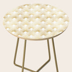 Art Deco Gatsby Golden Fan Pattern Side Table Gallery Image 2