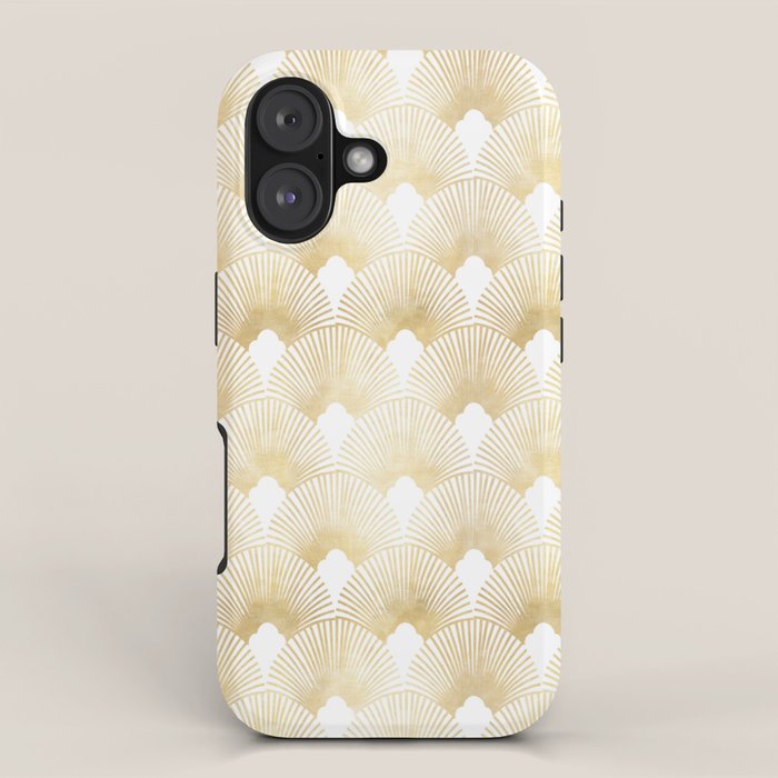 Art Deco Gatsby Golden Fan Pattern iPhone Case Gallery Image 1