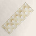 Art Deco Gatsby Golden Fan Pattern Yoga Mat Gallery Image 1