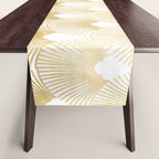 Art Deco Gatsby Golden Fan Pattern Table Runner Gallery Image 1