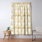 Art Deco Gatsby Golden Fan Pattern Window Curtain Gallery Image 5