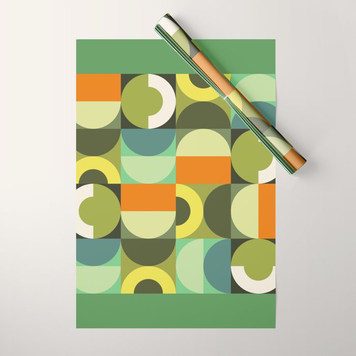 Modern Geometric 90B Wrapping Paper Gallery Image 1