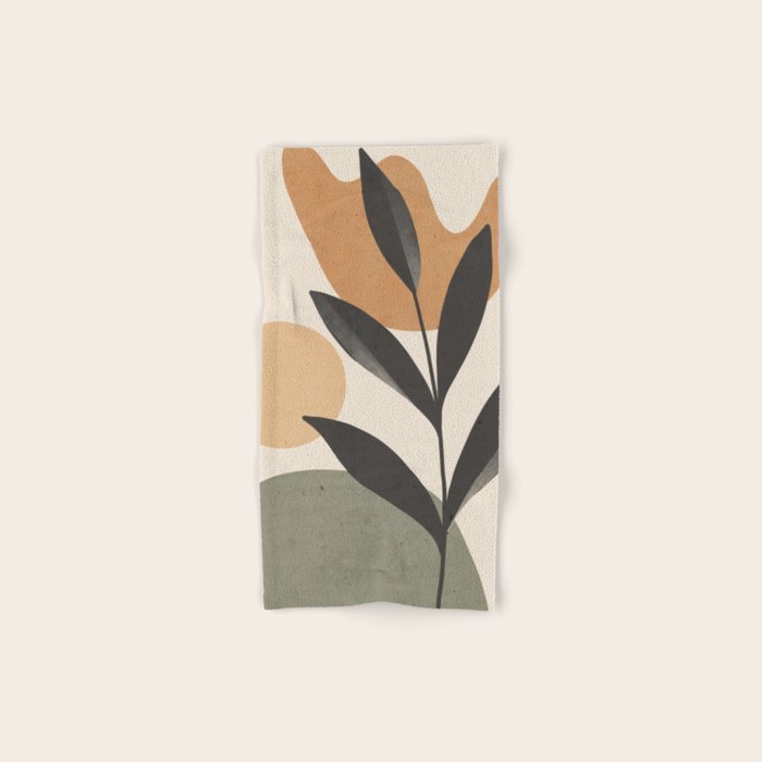 Abstract Minimal -Plant 9 Bath Towel Gallery Image 1