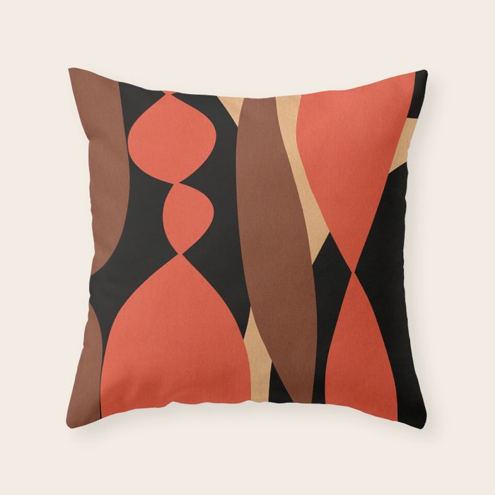 Modern shapes composition N03 Throw Pillow Gallery Image 6