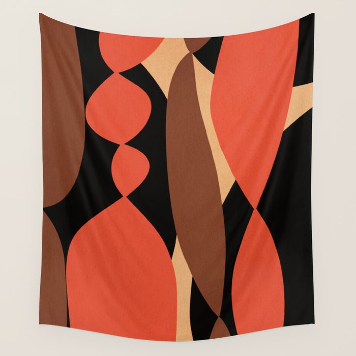 Modern shapes composition N03 Wall Tapestry Gallery Image 1