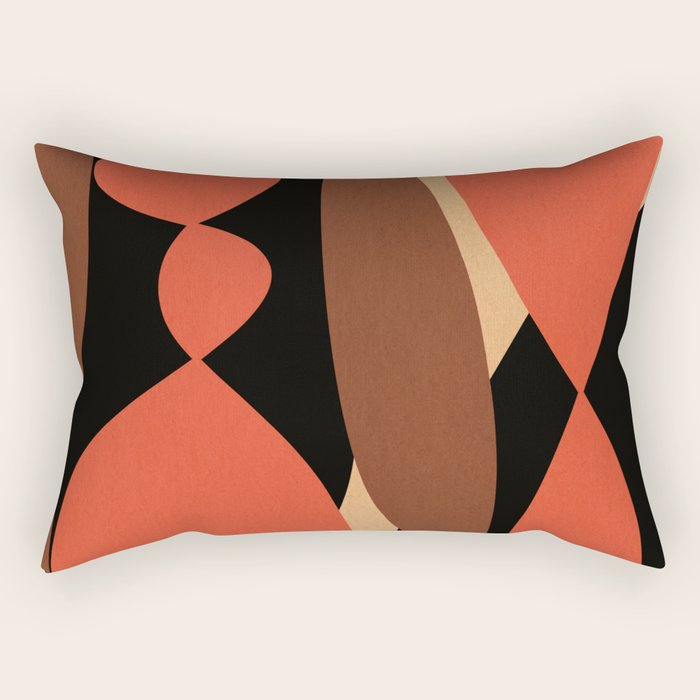 Modern shapes composition N03 Rectangular Pillow Gallery Image 1